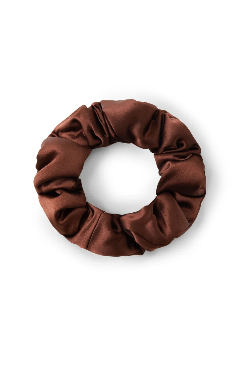 Elegant Silk Satin Scrunchies Trio - Rosey Isle