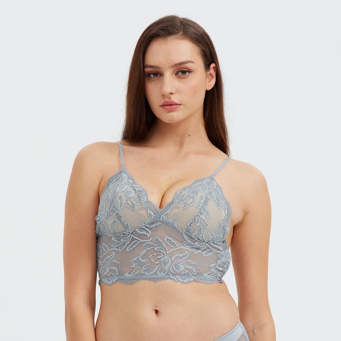 Lace Thin Strap Bra - Rosey Isle