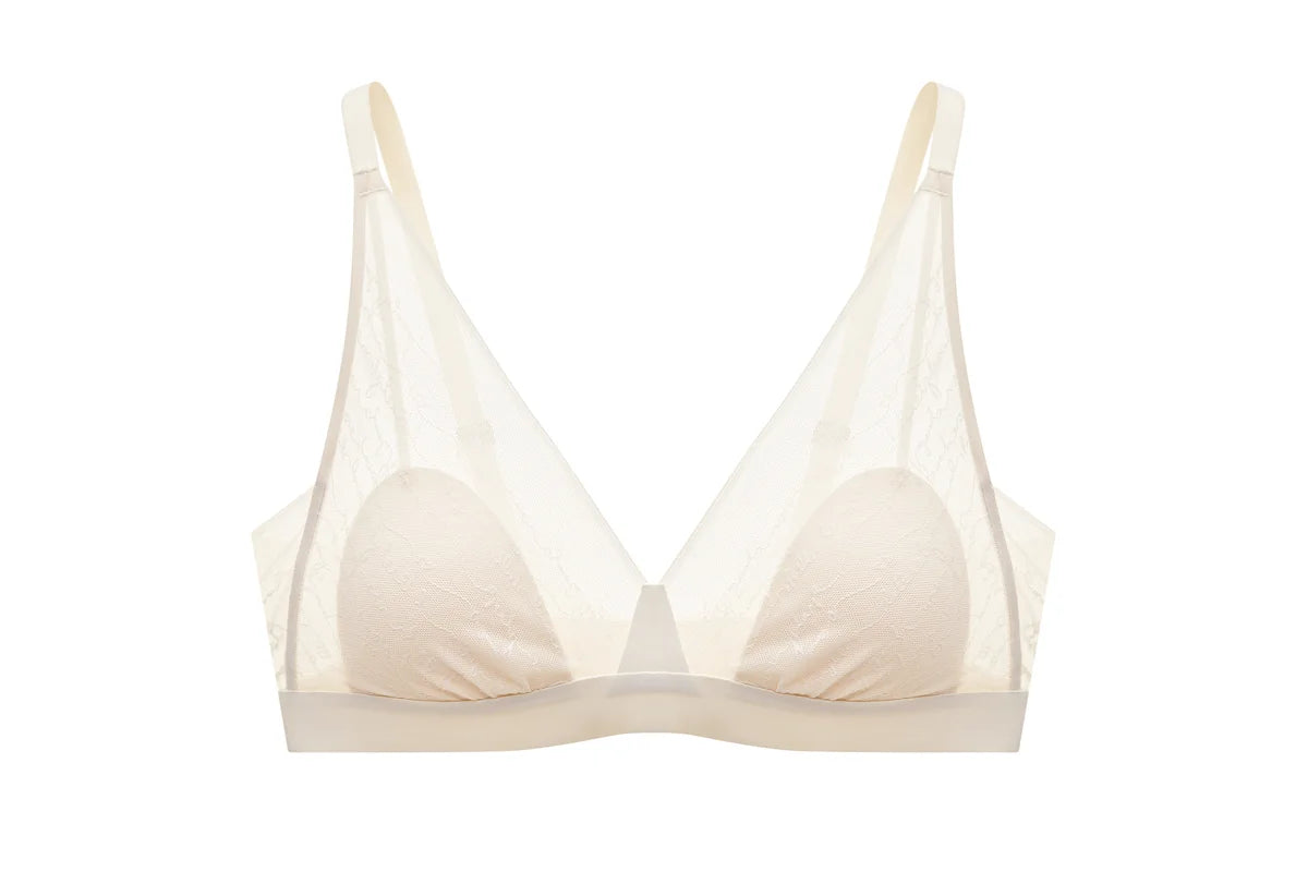 Exquisite Cream Lace Bralette: Elegance Redefined - Rosey Isle