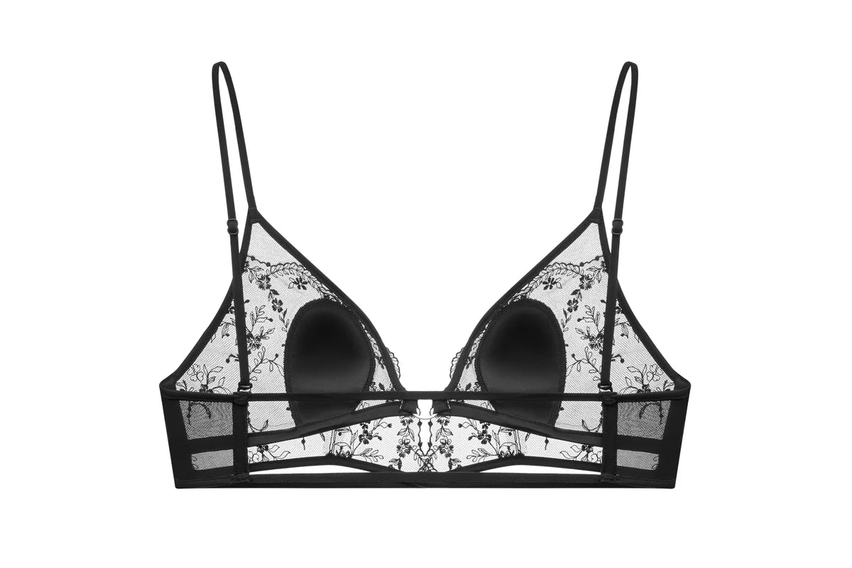 Exquisite Black Lace Bralette: A Symphony of Elegance - Rosey Isle