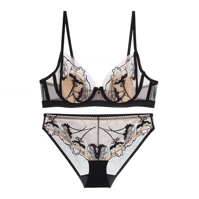 Sexy Mesh Embroidered Panty - Rosey Isle