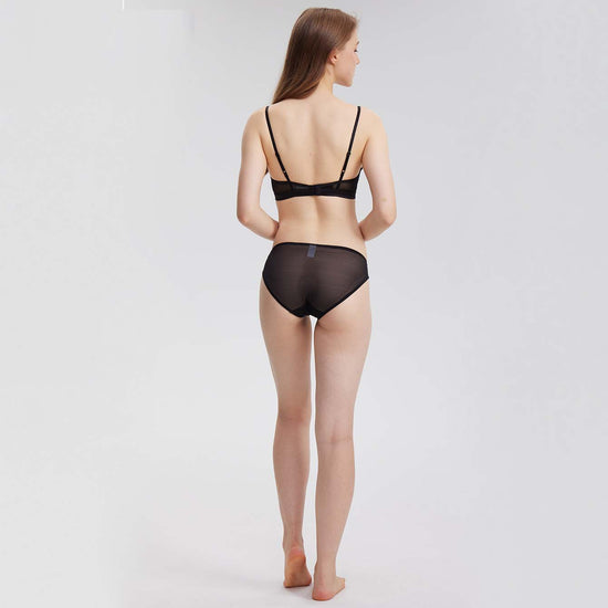 Sexy Mesh Embroidered Panty - Rosey Isle