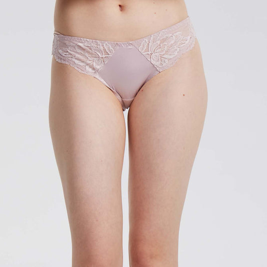 Romantic Silk Lace Trim Panty - Rosey Isle
