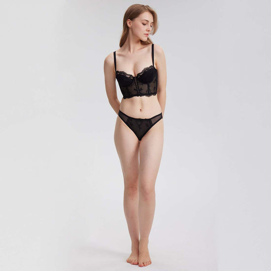 Lace Longline Soft Lift Bra - Rosey Isle
