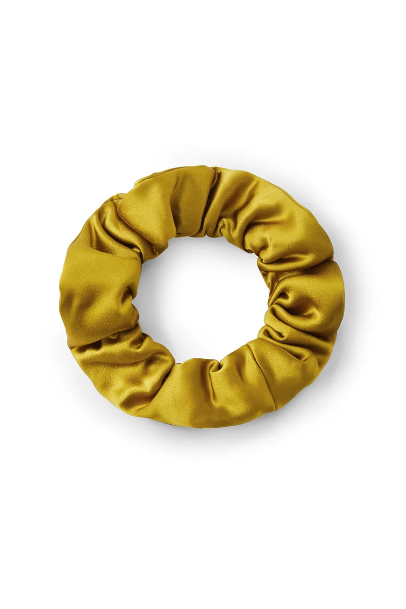 Elegant Silk Satin Scrunchies Trio - Rosey Isle