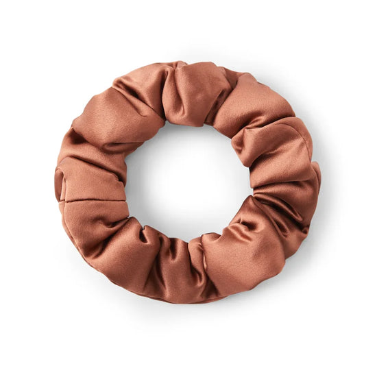 Elegant Silk Satin Scrunchies Trio - Rosey Isle