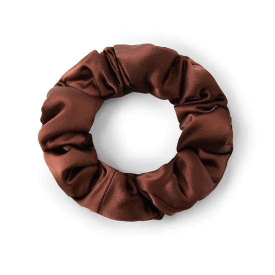 Elegant Silk Satin Scrunchies Trio - Rosey Isle
