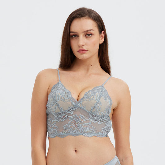 Lace Thin Strap Bra - Rosey Isle