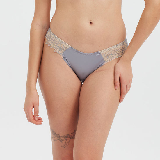Embroidered Silk Panty - Rosey Isle