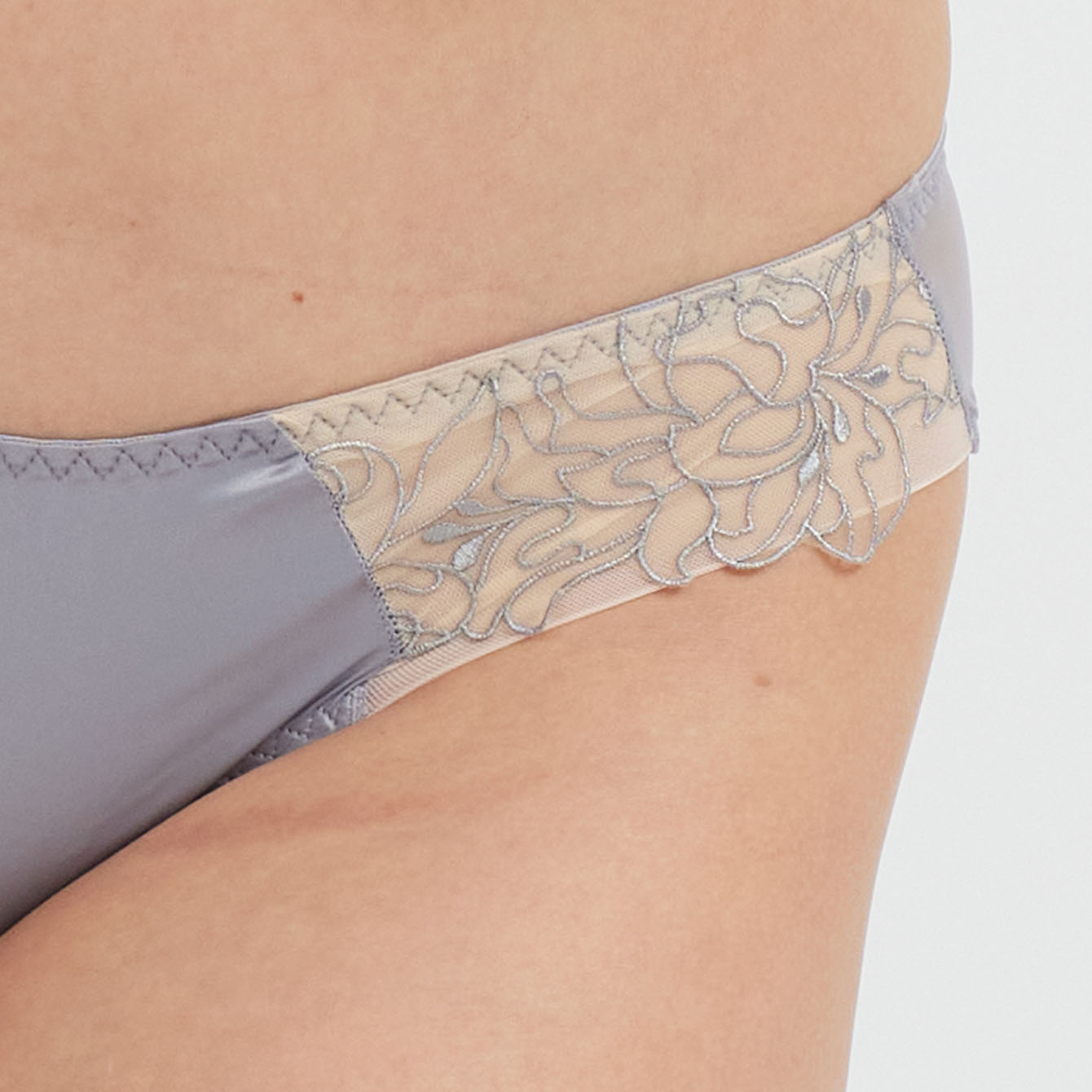 Embroidered Silk Panty - Rosey Isle
