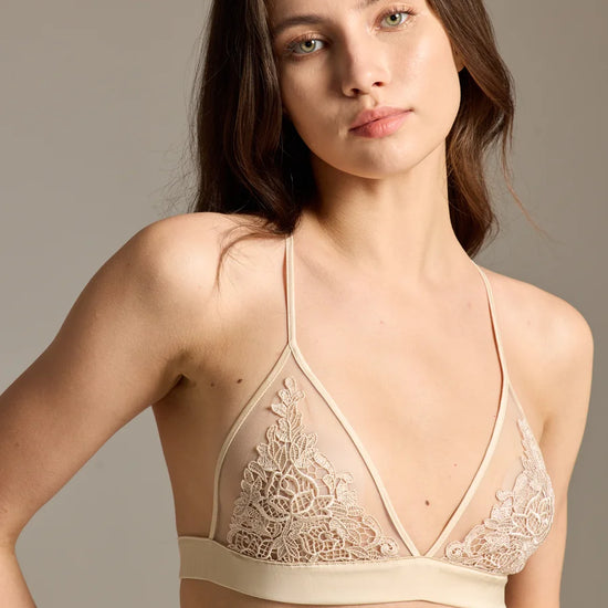 Exquisite Lace Bralette in Luxe Beige - Rosey Isle