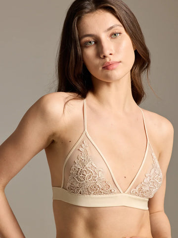 Exquisite Lace Bralette in Luxe Beige - Rosey Isle