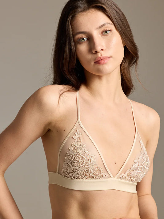 Exquisite Lace Bralette in Luxe Beige - Rosey Isle