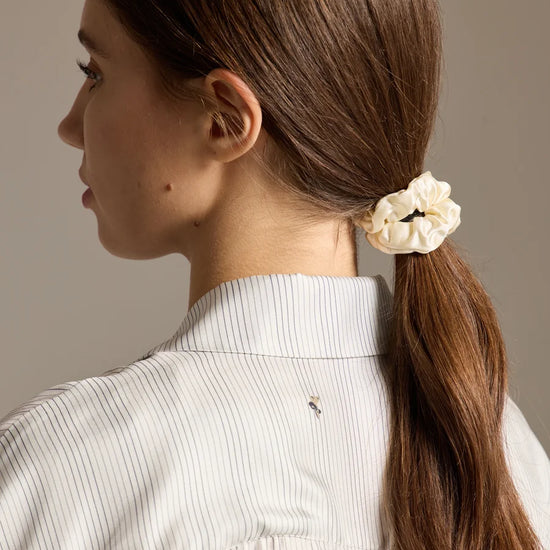 Luxurious Satin & Silk Scrunchie - Timeless Elegance - Rosey Isle