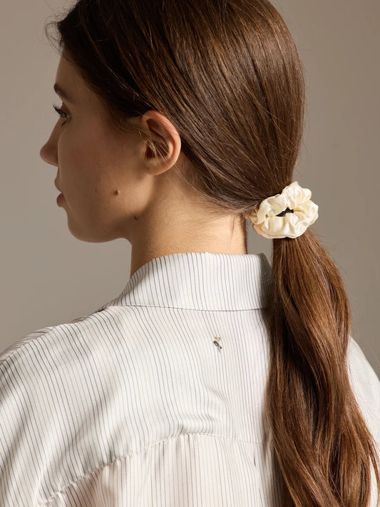 Luxurious Satin & Silk Scrunchie - Timeless Elegance - Rosey Isle