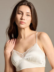 Elegance Personified: The Satin & Lace Bralette