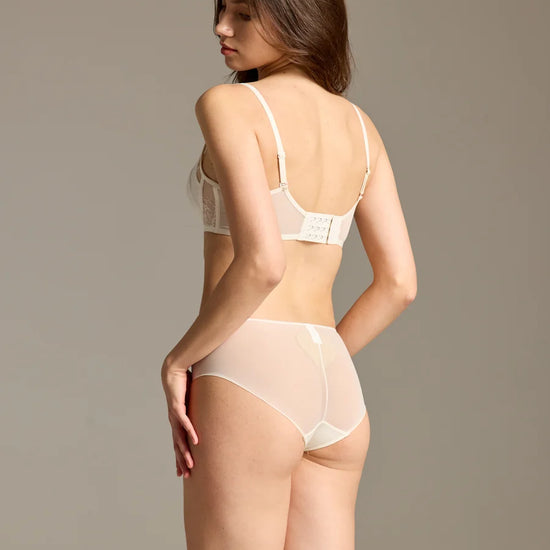 Exquisite Lace-Trimmed Sheer Panties: Elegance Redefined - Rosey Isle