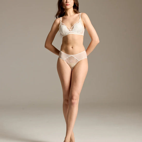 Exquisite Lace-Trimmed Sheer Panties: Elegance Redefined - Rosey Isle