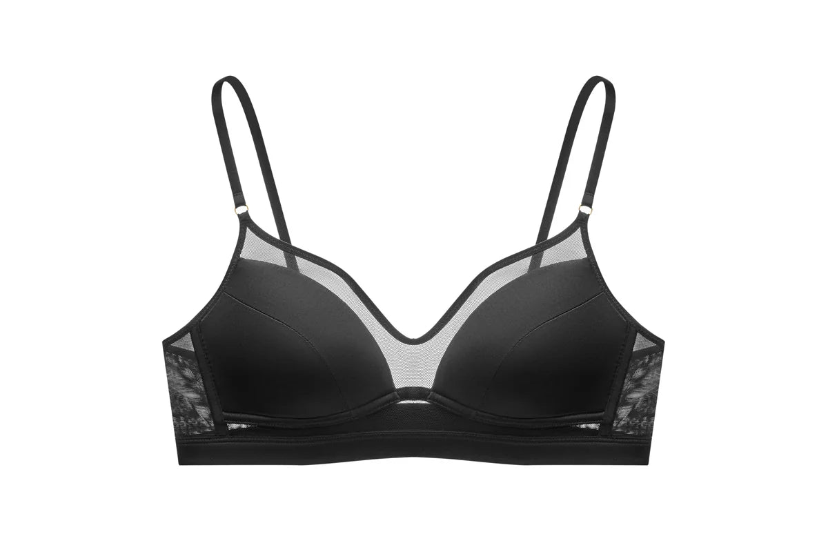Exquisite Black Mesh Bralette - Modern Elegance Redefined - Rosey Isle