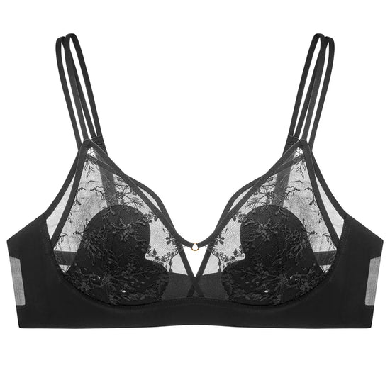 Exquisite Black Lace Bralette: Elegance Redefined - Rosey Isle