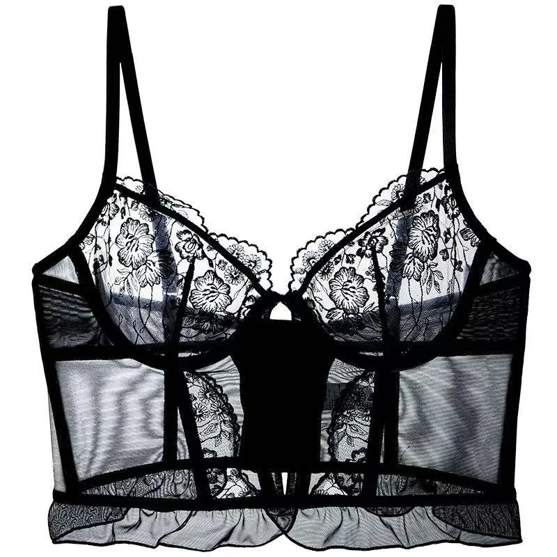 Exquisite Black Lace Bralette: Elegance Redefined - Rosey Isle