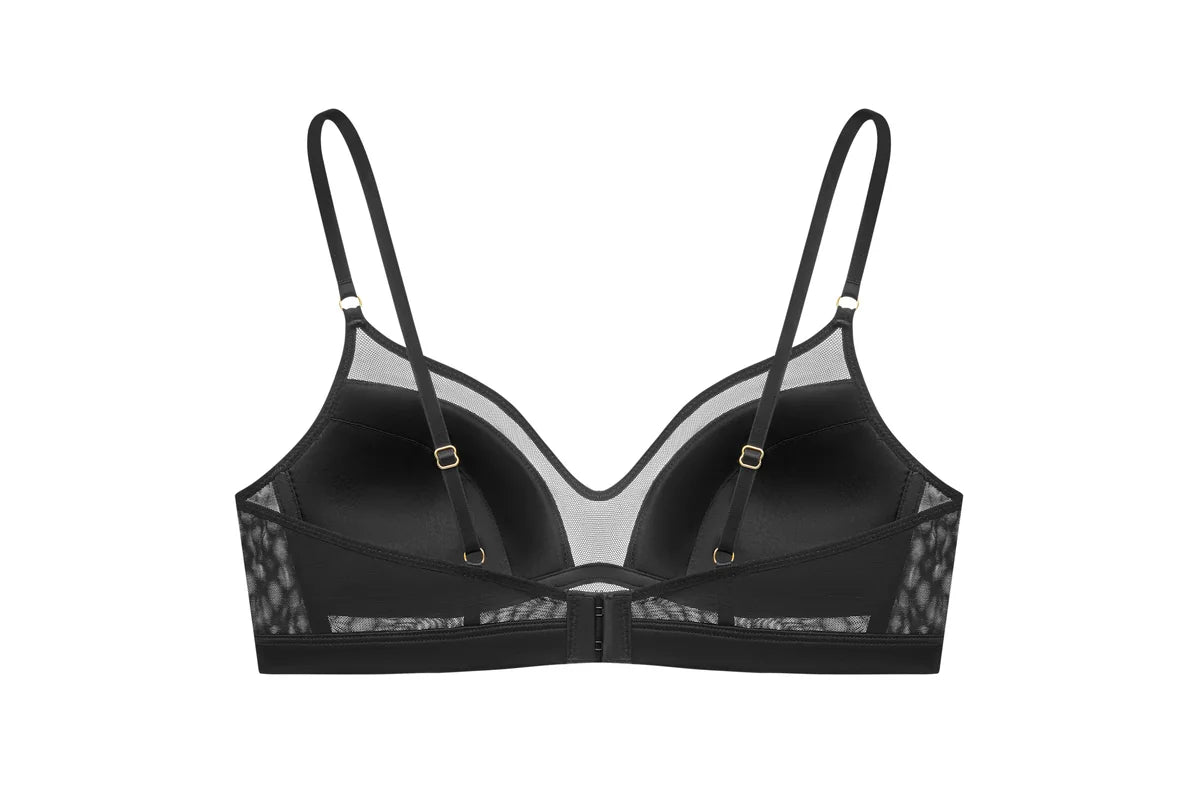Exquisite Black Mesh Bralette - Modern Elegance Redefined - Rosey Isle
