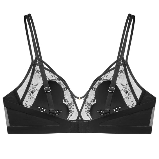 Exquisite Black Lace Bralette: Elegance Redefined - Rosey Isle