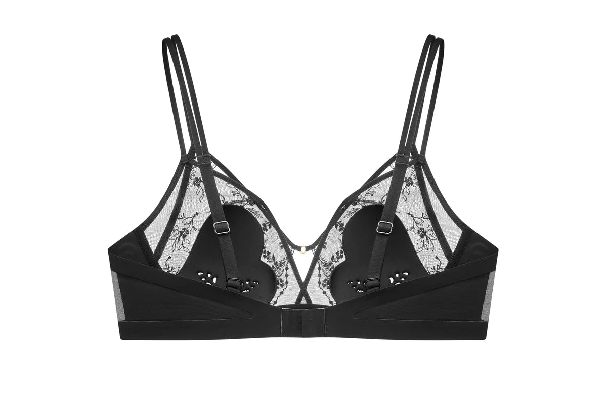 Exquisite Black Lace Bralette: Elegance Redefined - Rosey Isle