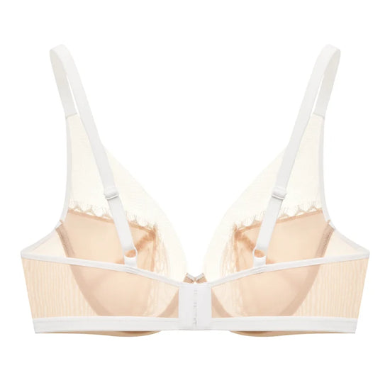 Exquisite Elegance: The Beige Lace Underwire Bra - Rosey Isle