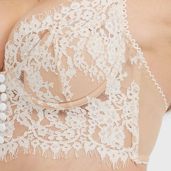 Eyelash Lace Cotton Padded Bra - Rosey Isle