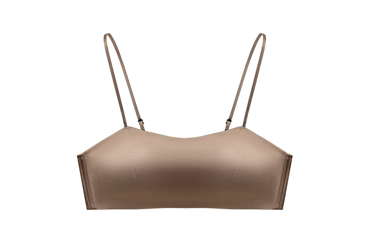 Exquisite Seamless Bralette in Luxurious Light Brown - Rosey Isle
