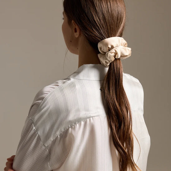 Elegant Silk Satin Scrunchies Trio - Rosey Isle