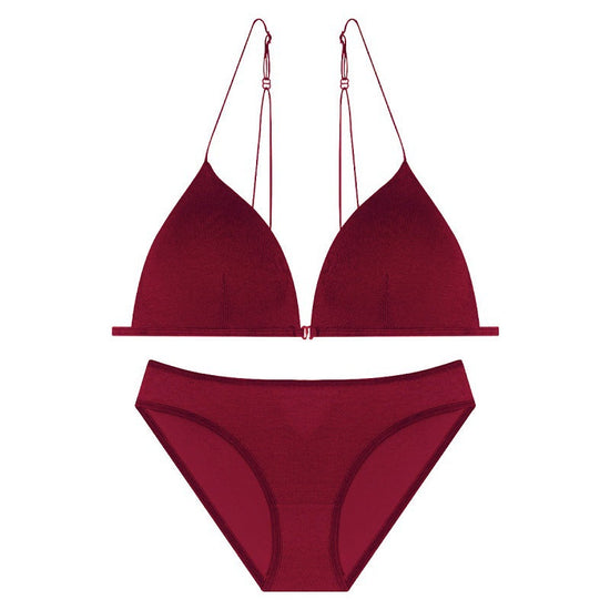 Ultra-Thin Front Closure Triangle Bra - Rosey Isle