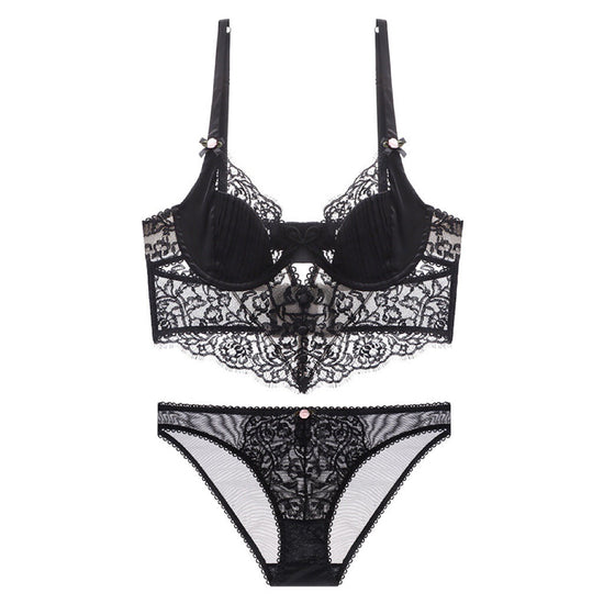 Romantic Silk-Feel Lace Panty - Rosey Isle
