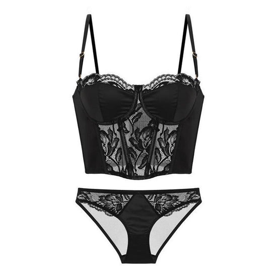 Romantic Silk Lace Trim Panty - Rosey Isle