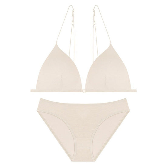 Ultra-Thin Front Closure Triangle Bra - Rosey Isle