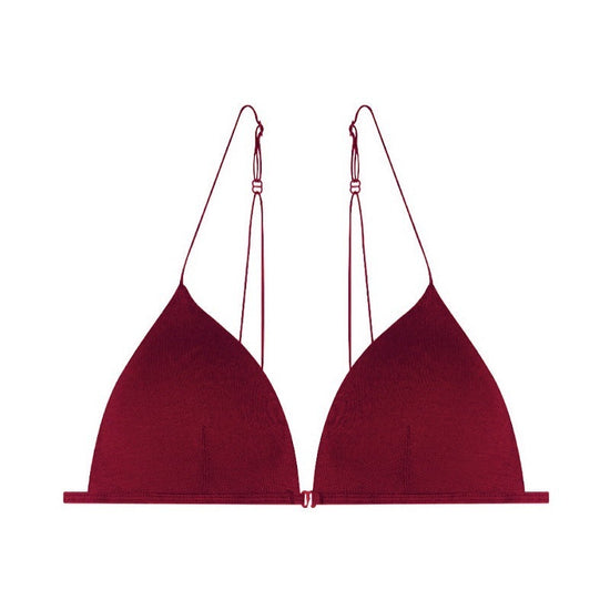 Ultra-Thin Front Closure Triangle Bra - Rosey Isle