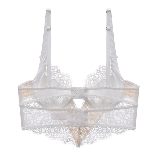 Romantic Silk Ruffle Push-Up Bra - Rosey Isle