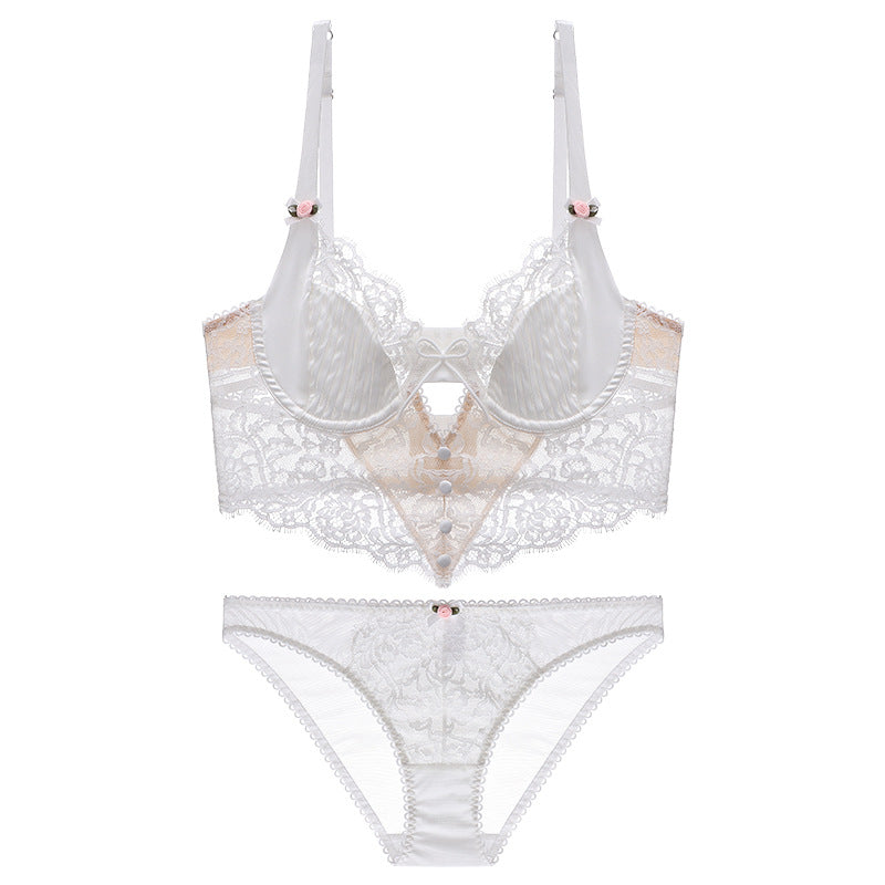 Romantic Silk-Feel Lace Panty - Rosey Isle