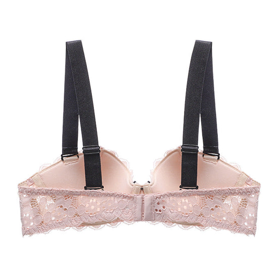 Full-Strap Half-Cup Push-Up Bra - Rosey Isle