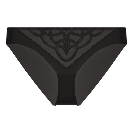 Sheer Embroidered Mesh Panty - Rosey Isle