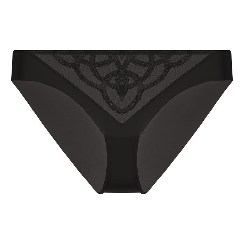 Sheer Embroidered Mesh Panty - Rosey Isle